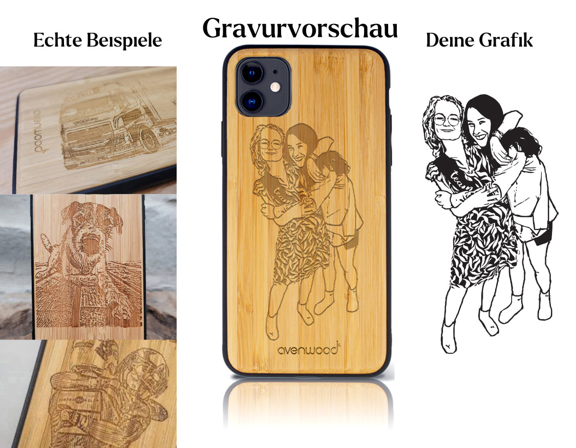INDIVIDUELL iPhone 11 Bambus-Kunststoff